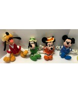 Disney Mickey Minnie Pluto &amp; Goofy BARBERSHOP QUARTET Set of 4 Plush Fig... - €34,35 EUR