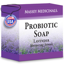 Candida Freedom Massey&#39;S Natural Probiotic Soap Bar - Lavender Scented Body Soap - £16.52 GBP