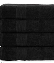 Elvana Home 4 Pack Bath Towel Set 27x54, 100% Ring Spun Cotton, Ultra Soft Highl - $34.00