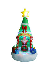 8 Foot Christmas Inflatable Santa Claus Tree Yard Garden Party Lights Decoration - £80.17 GBP