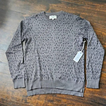 $50 nwt MODERN AMUSEMENT animal print tunic sweater M cheetah leopard pullover - £15.02 GBP