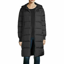 nwt $129 arizona  black puffer heavyweight commuter coat jacket  junior- xl - £70.66 GBP
