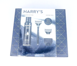 Harrys Gift Set for Men Black Metallic Handle And 2ct Razor Blade Cart - £17.91 GBP