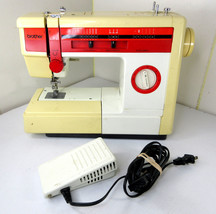 Brother Sears VX-810 Sewing Machine Red White w/ Pedal, Accessories - $24.70