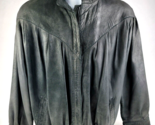 Vintage Marcol lamb suede mens light jacket black cafe racer Size 34 - M... - $79.19