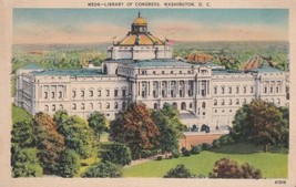 Library of Congress Washington D. C. 1938 to Hartville Ohio Postcard A14 - £2.36 GBP