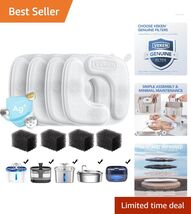 4 Pack Cat Water Fountain Filters &amp; Pre-Filter Sponges - Clean Water Sol... - $28.66