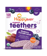 Organic Teethers, Gentle Teething Wafers, Blueberry &amp; Purple Carrot, 12 ... - $187.46 MXN