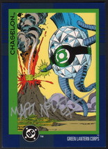 Martin Mart Nodell Signed 1993 Dc Art Card Cosmic Teams Green Lantern Chaselon - £19.32 GBP