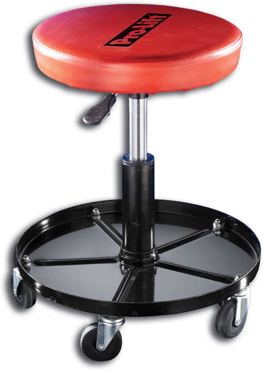 Pro-Lift C-3001 Pneumatic Chair With 300 Lbs Capacity – Black / Red - $49.96