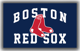 Boston Red Sox Team Baseball Memorable Flag 90x150cm 3x5ft Fan Super Banner - £11.75 GBP