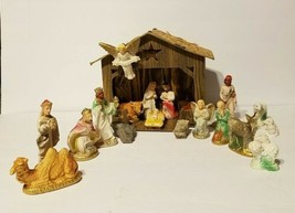 Vintage 21 Pc Set Christmas Nativity Scene Blow Mold Plastic Vhtf Read! - £199.79 GBP