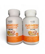 2X WELLNESS GARDEN TURMERIC W/ GINGER CAPSULES - 550mg/SERVING 90 CAPS -... - $781.64 MXN