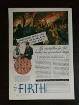 Vintage 1935 Firth Wool Rugs and Carpets Full Page Original Ad 122 - £5.23 GBP
