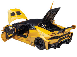 Lamborghini Huracan GT LB-Silhouette Works Yellow Metallic w Black Top 1/18 Mode - £225.78 GBP