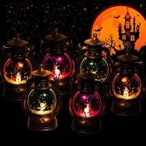 6 Pieces Halloween Pumpkin Lantern Lights Portable LED Pumpkin Lights - £19.69 GBP