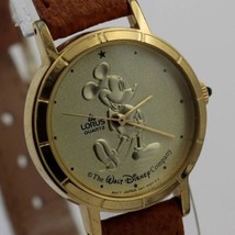 Vintage Lorus Mickey Mouse Gold Quartz Watch RPH522 with Original Box - £34.18 GBP