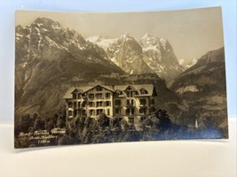 1930 Hotel Kurhaus Victoria RRPC German Mountains with Snow with View po... - £7.74 GBP