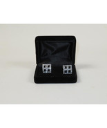 Men&#39;s Fashion Cufflinks By J.Valintin Silver/Gold Plated and Stones JVC-4 - $47.54 CAD