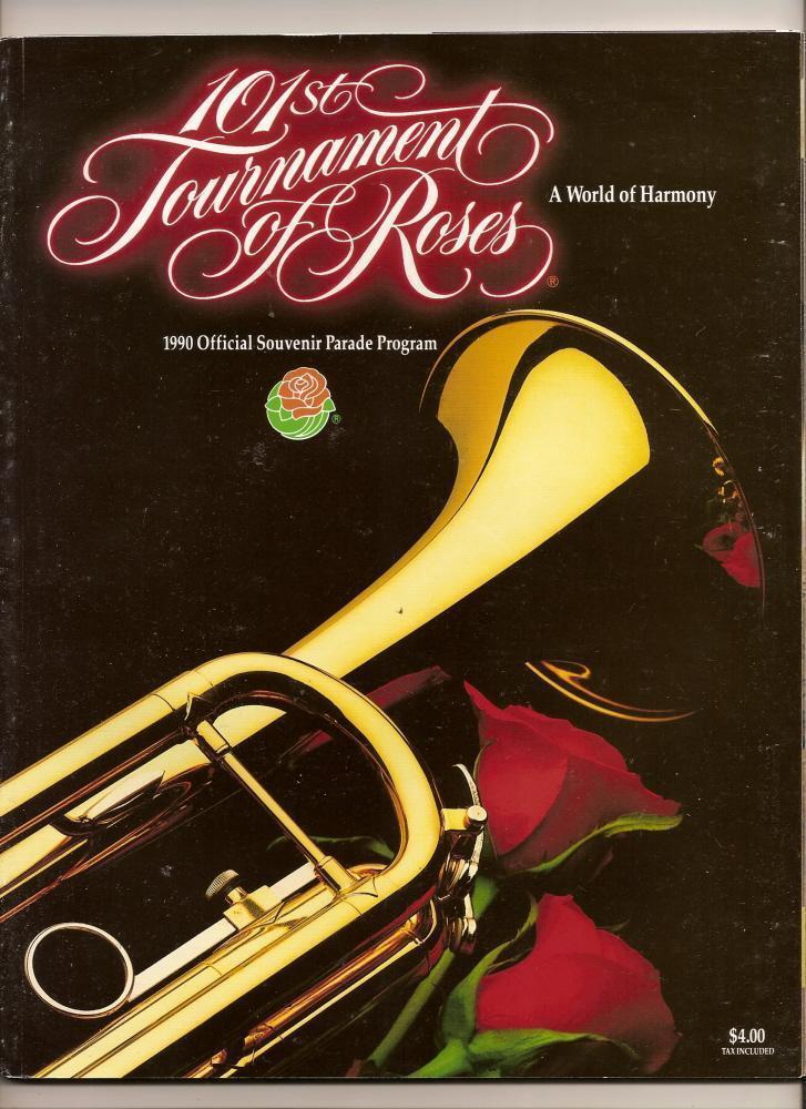 1990 tournament of Roses Parade program rose bowl - $44.93