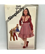 Simplicity 5249 Vintage Sewing Pattern Girls Sz 8 Pants Skirt Vest Shirt - £9.05 GBP
