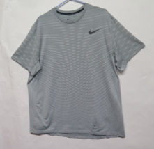 Nike Ultimate Dri Fit Men&#39;s Short Sleeve Training Shirt Size XL Grey 742... - £24.79 GBP