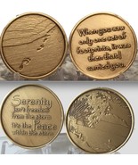 Footprints In The Sand - Serenity Peace Within The Storm Bronze Medallio... - £3.79 GBP
