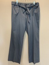 NWT LOFT TIE WAIST TROUSER PANT SZ 14 Light Blue Melange - £31.65 GBP