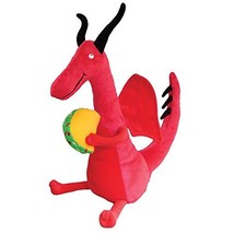 MerryMakers Dragons Love Tacos Plush Doll, 10-Inch, Red - £15.37 GBP