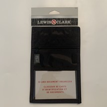 Lewis N Clark ID Document Organizer Neck Adjustable Black Zippered Pouch - $111.54 MXN