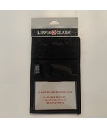 Lewis N Clark ID Document Organizer Neck Adjustable Black Zippered Pouch - $111.54 MXN