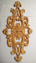 Unpainted Wood Carved Round Onlay Applique Furniture Home Decor-Many Size - £6.50 GBP+