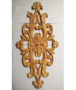 Unpainted Wood Carved Round Onlay Applique Furniture Home Decor-Many Size - $9.04+
