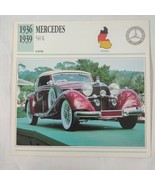 1936-1939 Mercedes -Benz 540 K Car Photo Spec Sheet Info CARD 1937 1938 - $2.84 CAD