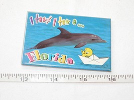 I Tawt I Taw a...Florida Dolphin &amp; Tweety Bird Magnetic fridge 2 1/8&quot; X 3&quot; - £8.15 GBP