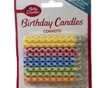 Betty Crocker 20 Count Confetti Birthday Party Candles 2.5&quot; High Multi-C... - $3.96