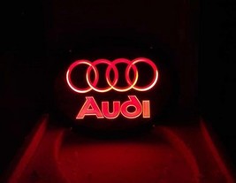 Audi Logo LED Beer Bar Neon Light Sign 11&quot; x 8&quot;  Replica - [High Quality] - $74.00