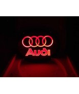 Audi Logo LED Beer Bar Neon Light Sign 11&quot; x 8&quot;  Replica - [High Quality] - £58.23 GBP