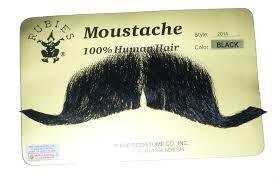 100% Human Hair Colonel Major Character Moustache