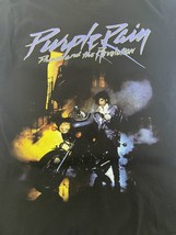 Purple Rain Prince Revolution Motorcycle Album Cover Men&#39;s XL Black Tee ... - $21.23