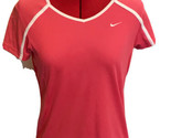 Nike Dri-Fit Short Sleeve V Neck Pink Women’s Athletic Top RN # 56323 CN... - £13.94 GBP