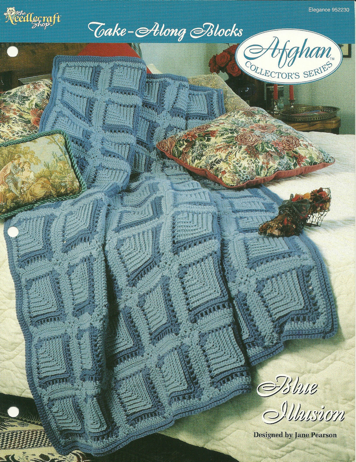 Primary image for Needlecraft Shop Crochet Pattern 952230 Blue Illusion Afghan Collectors Series