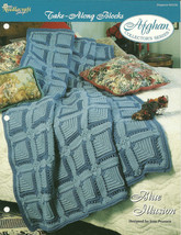 Needlecraft Shop Crochet Pattern 952230 Blue Illusion Afghan Collectors ... - £2.38 GBP
