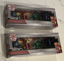 Lot 2 Bakugan 4 Pack Collector Figure Trox, Hydorous, Nillious &amp; Dragonoid New - £6.93 GBP