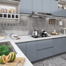 vidaXL Waterproof Grey PVC Furniture Film 197x35.4in Self-Adhesive Protective - $1,137.87 MXN