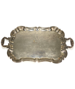 Leonard Silver Footed Serving Tray w Handles-Engraved - 18.75 x 13.75&quot; +... - €52,36 EUR