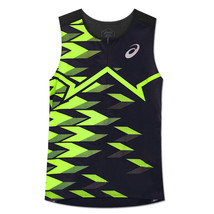 Asics Half Zip Sleeveless Top Men&#39;s Sports Tank Top Asia-Fit NWT 2091A691410 - $79.11