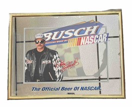 Dale Earnhardt Sr Busch The Official Beer Of NASCAR Mirror Gold Frame - £50.15 GBP