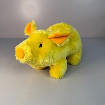 Iwaya Pig Walking Grunting Yellow Toy China Battery Operated 1986 Tested... - $591.80 MXN