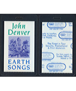 John Denver Laminated OTTO Backstage Pass from Earth Songs. - £7.61 GBP